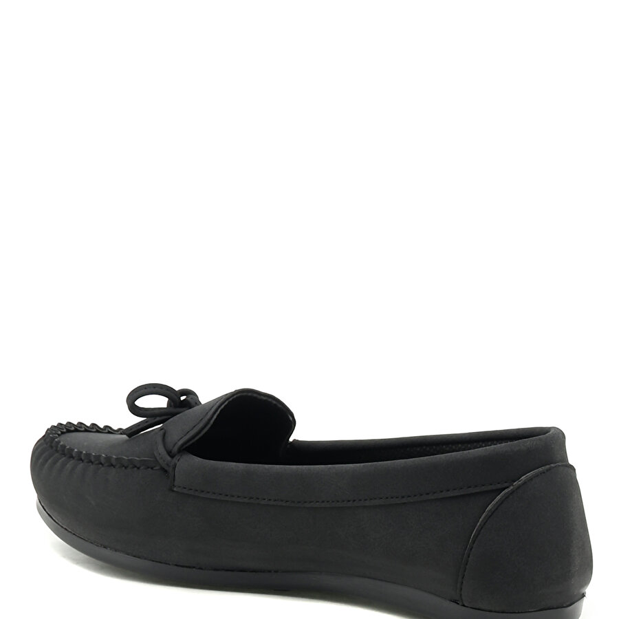 DS20054 2FX Siyah Kadın Loafer Ayakkabı_2