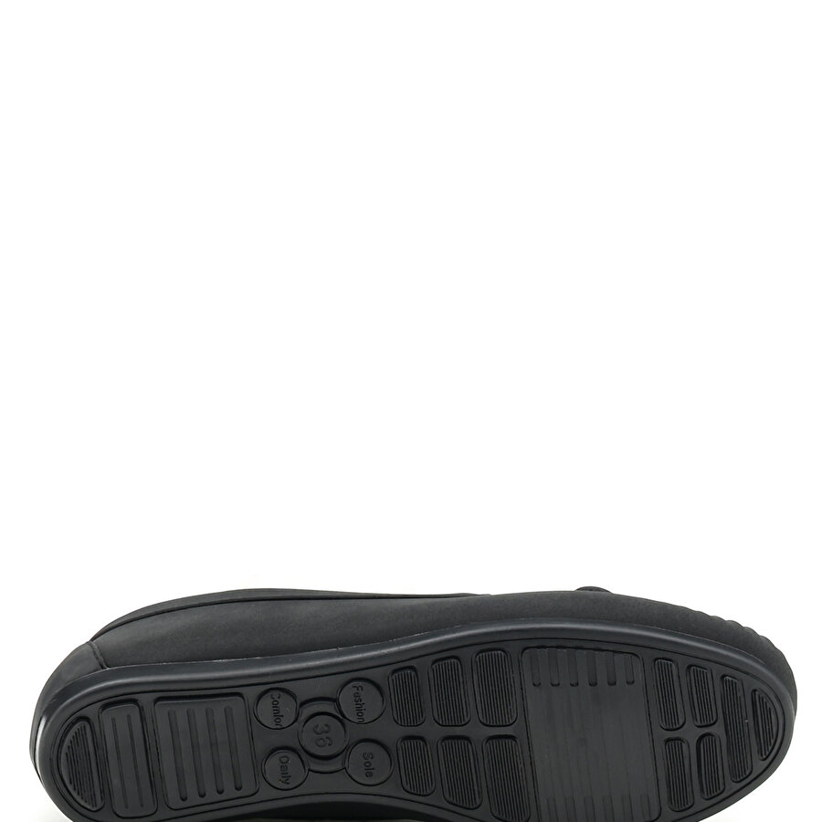DS20054 2FX Siyah Kadın Loafer Ayakkabı_3