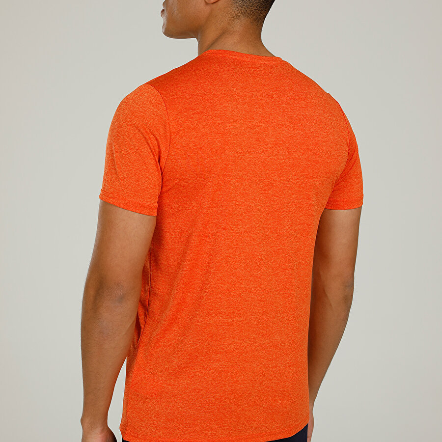 SN233 BASIC MOULINE T-SHI TURUNCU KATYONK Erkek Kısa Kol T-Shirt_1