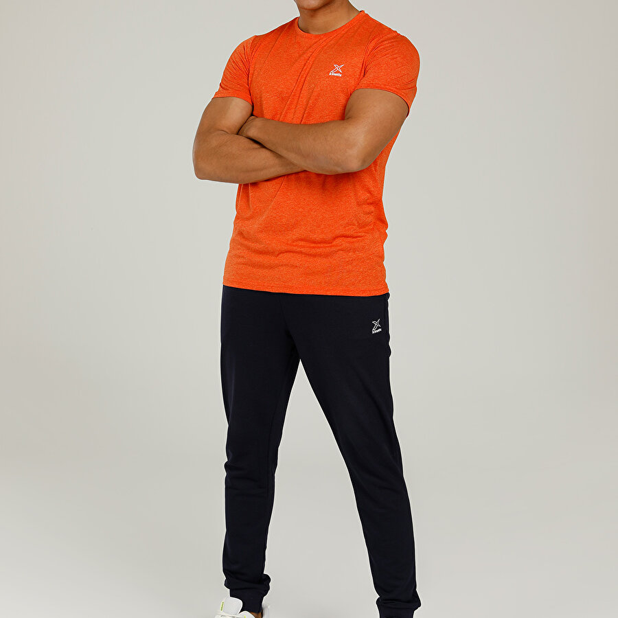 SN233 BASIC MOULINE T-SHI TURUNCU KATYONK Erkek Kısa Kol T-Shirt_2