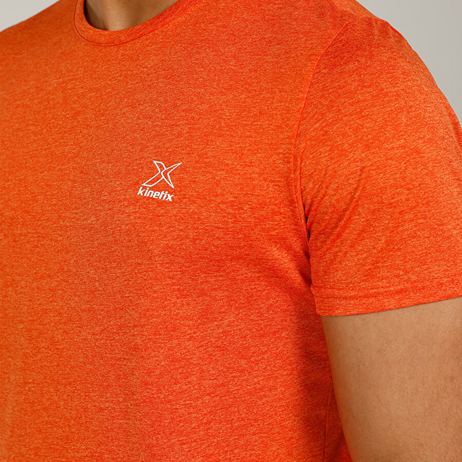 SN233 BASIC MOULINE T-SHI TURUNCU KATYONK Erkek Kısa Kol T-Shirt_3