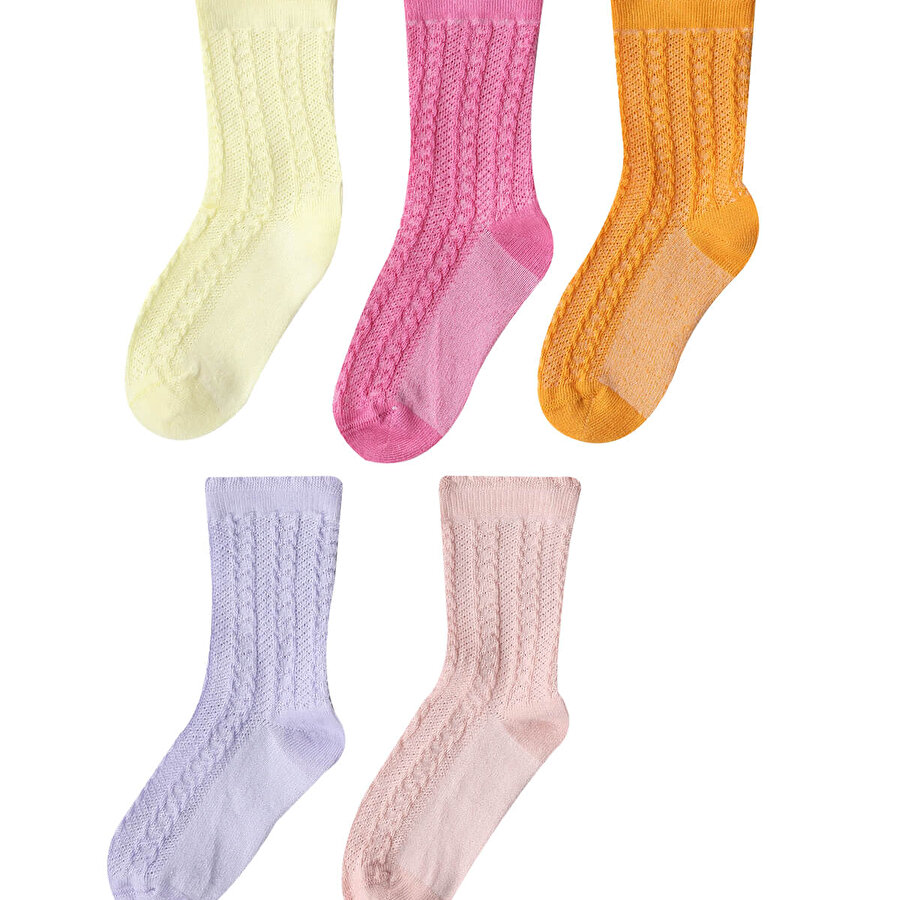 CHAIN JAKAR 5 LI SKT-G 2F Çok Renkli Kız Çocuk Soket Çorap_0