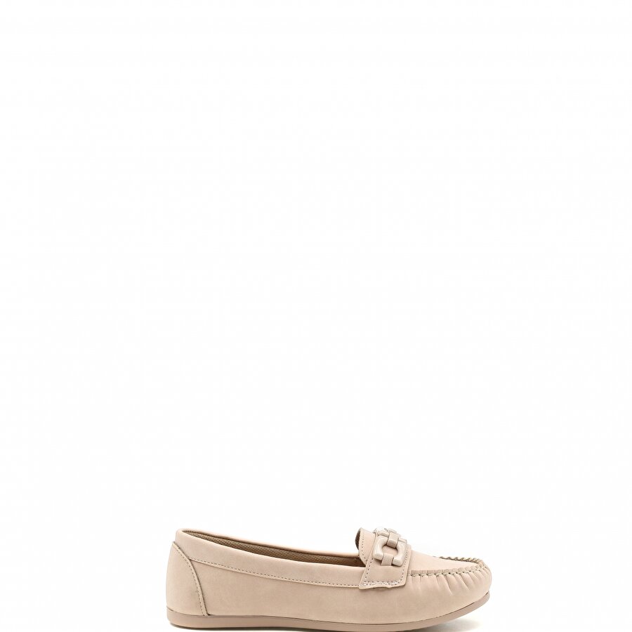 DS22008 2FX Pudra Kadın Loafer Ayakkabı_1