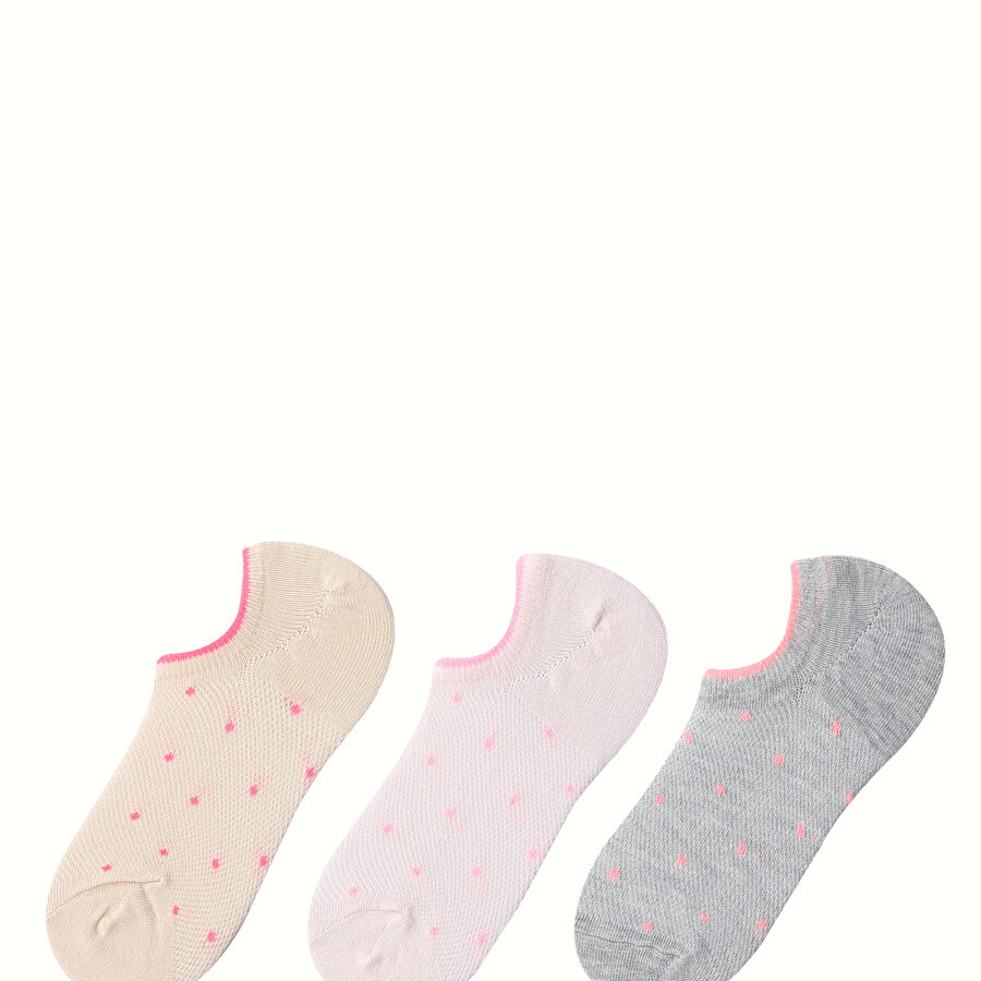 NEON DOT 3 LU SNEAKER PTK Çok Renkli Kadın Çorap_0