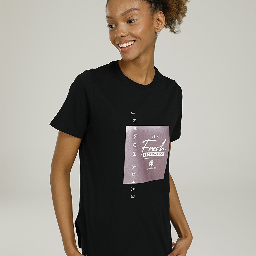 SCOTTY T-SHIRT 2FX Siyah Kadın T-Shirt_1