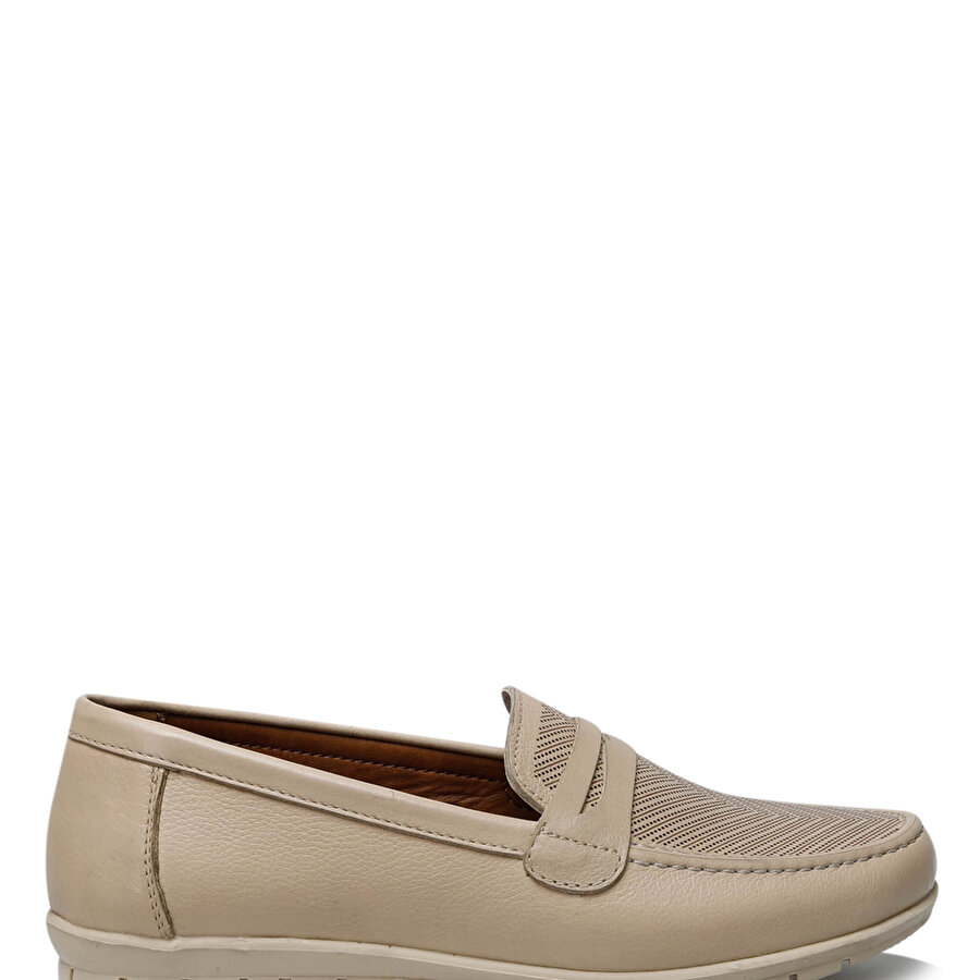 103662.Z2FX Bej Kadın Loafer Ayakkabı_1