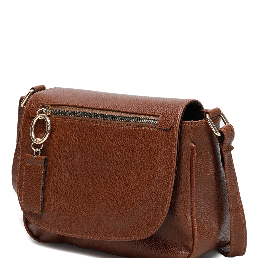 ZIPPER BASIC 2FX Taba Kadın Çapraz Çanta_1