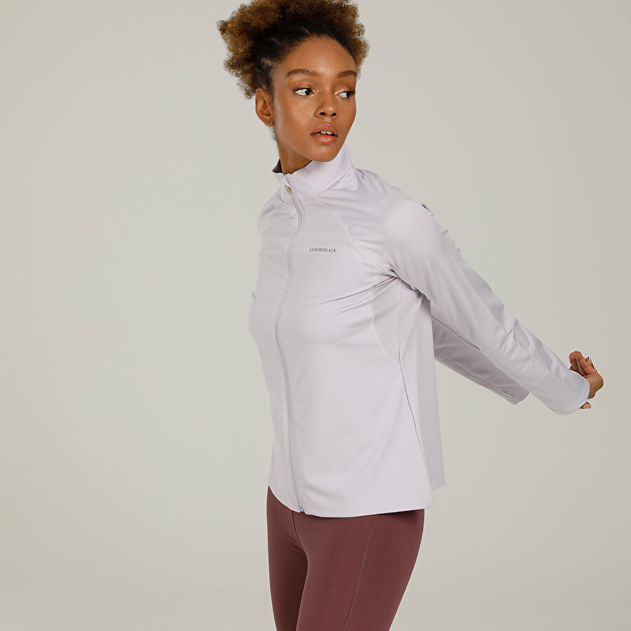 CT622 MARIA SPORTS ZIP CA Lila Kadın Eşofman Üstü_0