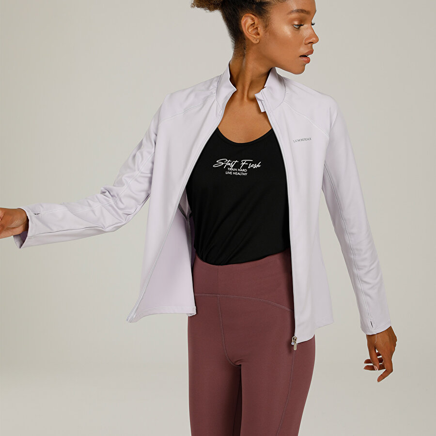 CT622 MARIA SPORTS ZIP CA Lila Kadın Eşofman Üstü_4