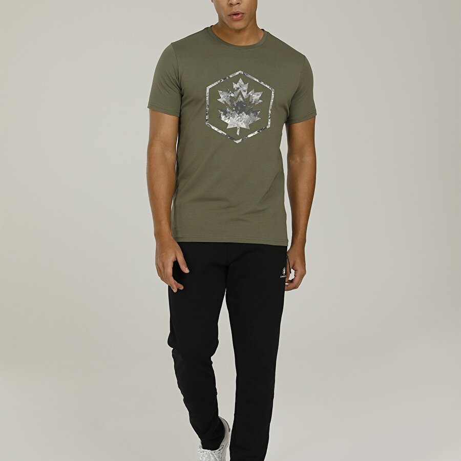 CT1025 NED CAMO LOGO T-SH Haki Erkek T-Shirt_2