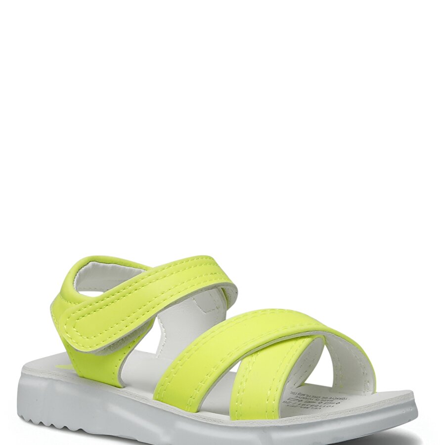 VELMA 2FX Neon Sarı Kız Çocuk Sandalet_0