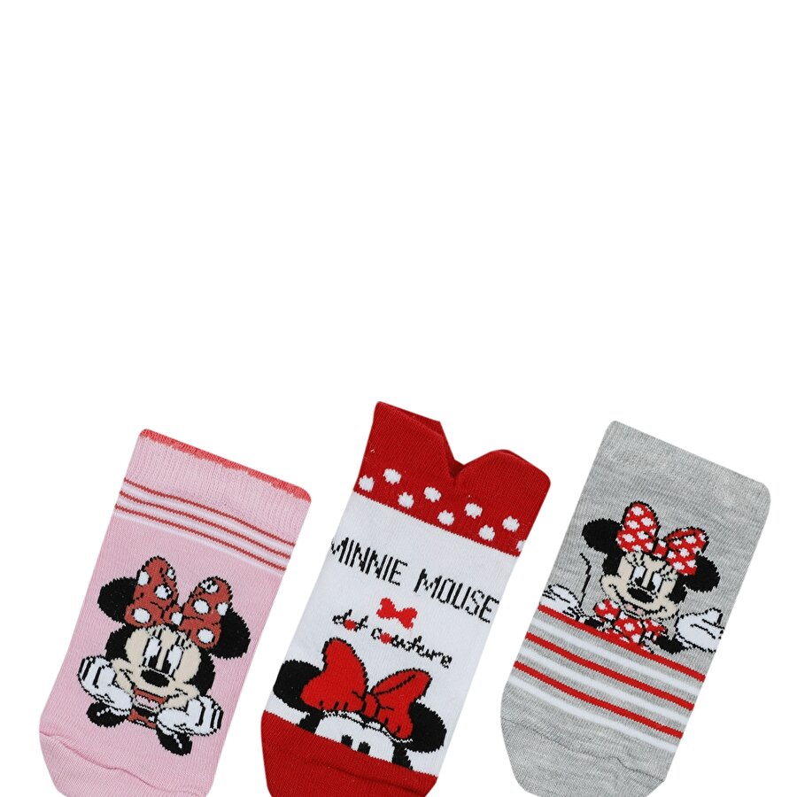 MINNIE MOUSE DOTS 3 LU PT Kız Çocuk Çorap