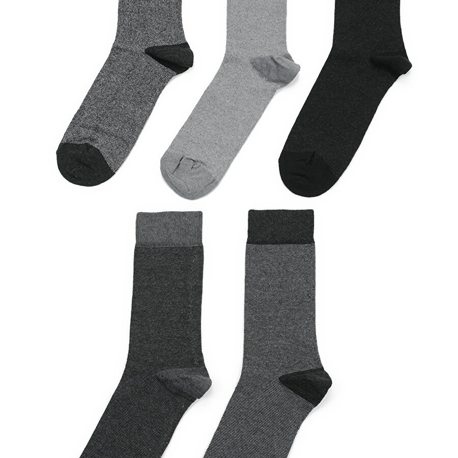 CIZGILI 5 LI SKT-M 2FX Erkek Soket Çorap