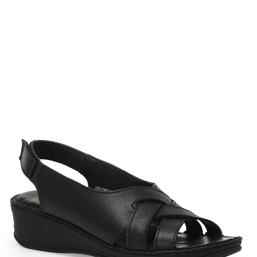 103813.Z2FX Siyah Kadın Comfort Sandalet_0