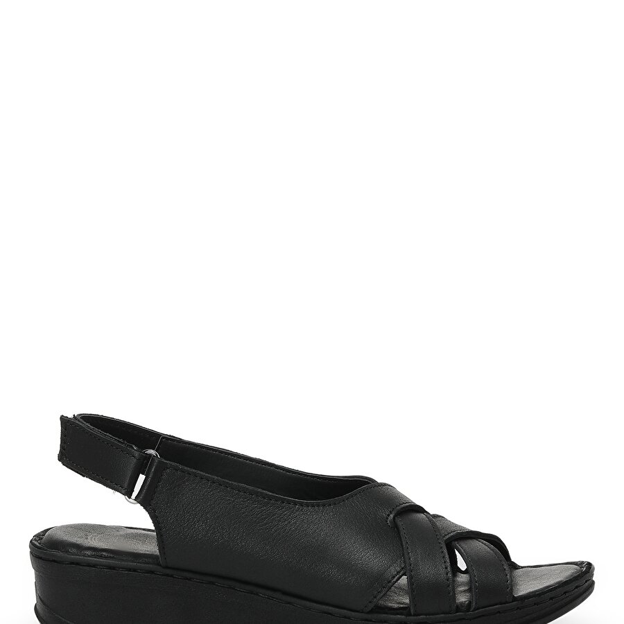 103813.Z2FX Siyah Kadın Comfort Sandalet_1