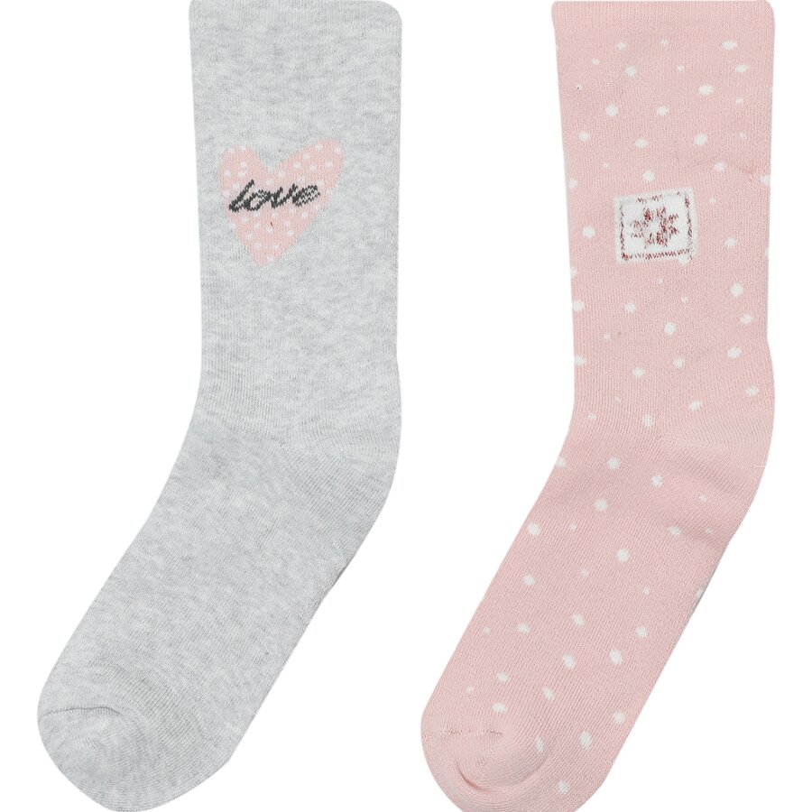LOVE 2 LI HAVLU SKT-W 2PR Pembe Kadın Soket Çorap_0