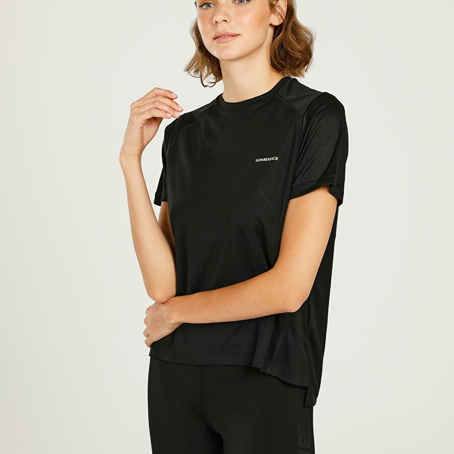 CT151 MARIA PES T-SHIRT 2 Siyah Kadın Kısa Kol T-Shirt_0
