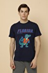 SN686 FLORIDA T-SHIRT Lacivert Erkek T-Shirt