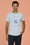 CT353 PAUL TIE T-SHIRT Mavi Erkek T-Shirt