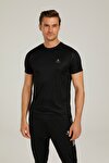 CT100 BASIC PES C-NECK T- Siyah Erkek Kısa Kol T-Shirt