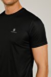 CT100 BASIC PES C-NECK T- Siyah Erkek Kısa Kol T-Shirt