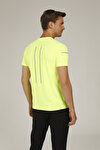 ELON STRIPE T-SHIRT Neon Sarı Erkek T-Shirt