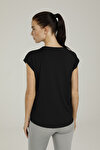 CT686 VERA SLOGAN T-SHIRT Siyah Kadın T-Shirt