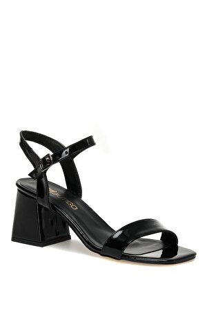 KRISY 3FX Siyah Kadın Topuklu Sandalet