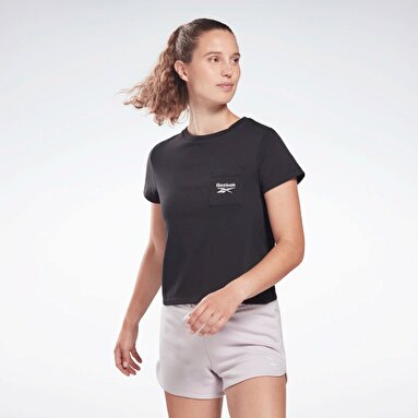 RI Tee Siyah Kadın Kısa Kol T-Shirt