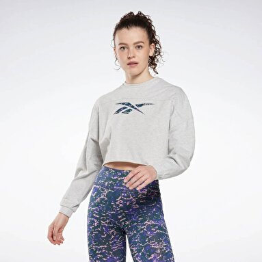 Modern Safari Cover Gri Kadın Sweatshirt