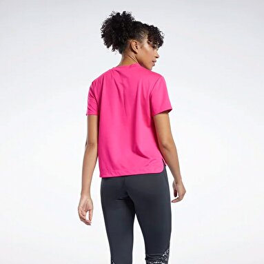 WOR Run SW Graphic Pembe Kadın Kısa Kol T-Shirt
