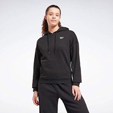 RI Fleece Hoody Siyah Kadın Sweatshirt