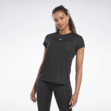 WOR Commercial Poly Siyah Kadın Kısa Kol T-Shirt