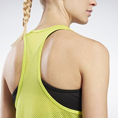RUNNING GRAPHIC TANK Sarı Kadın Atlet