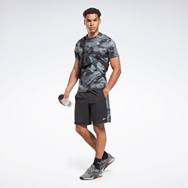TRAIN CAMO WOVEN SH Siyah Erkek Şort