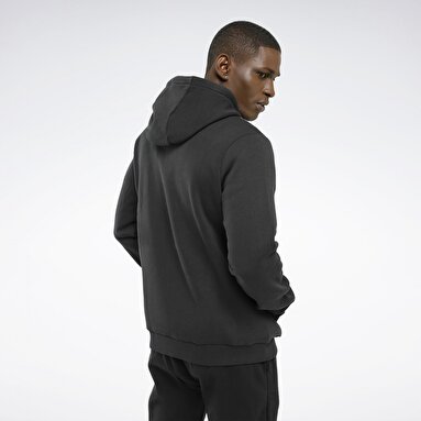 RI Left Chest Logo Siyah Erkek Sweatshirt