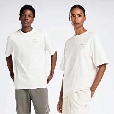 CLASSICS RESERVE TEE Ekru Unisex Kısa Kol T-Shirt