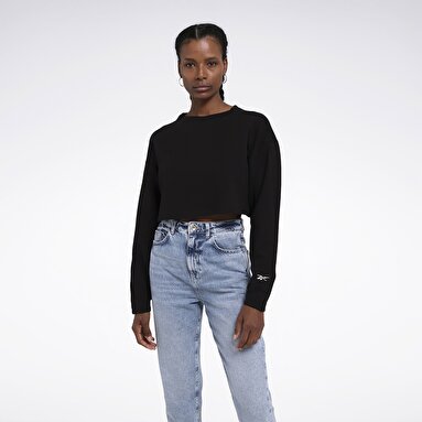 ACTIV COLL DREAMBLEND MID Siyah Kadın Sweatshirt