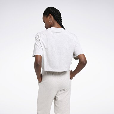CL AE BIG LOGO CROP TEE Beyaz Kadın Kısa Kol T-Shirt