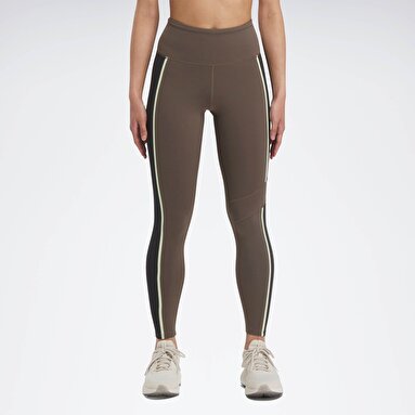 LUX HIGH WAISTED COLORBLO Haki Kadın Tayt