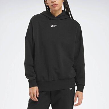 LUX OVERSIZED HOODIE Siyah Kadın Sweatshirt