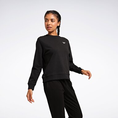 RI SL FT CREW Siyah Kadın Sweatshirt