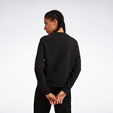 RI SL FT CREW Siyah Kadın Sweatshirt