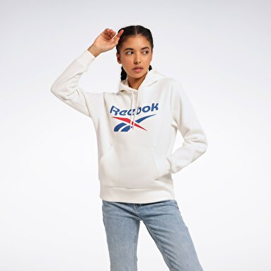 RI BL FLEECE HOODIE Beyaz Kadın Sweatshirt