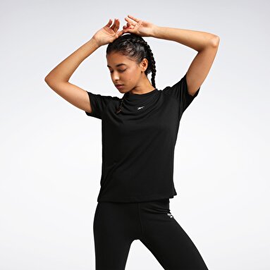 ID TRAIN SUPREMIUM TEE Siyah Kadın Kısa Kol T-Shirt