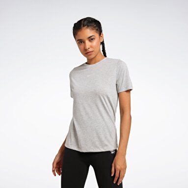 ID TRAIN SUPREMIUM TEE Gri Kadın Kısa Kol T-Shirt