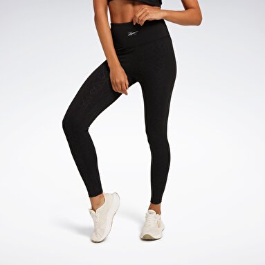 TORI AOP LEGGING Siyah Kadın Tayt