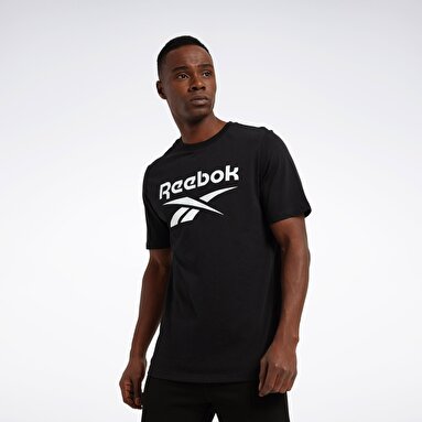IDENTITY STACKED Siyah Erkek Kısa Kol T-Shirt
