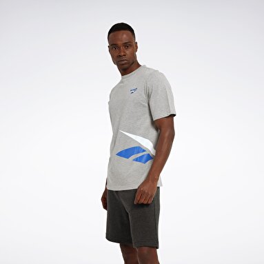RI CROSS CHECK TEE Gri Erkek Kısa Kol T-Shirt