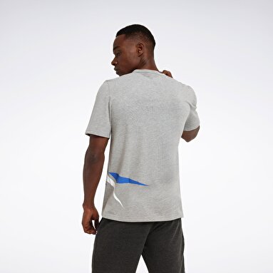 RI CROSS CHECK TEE Gri Erkek Kısa Kol T-Shirt